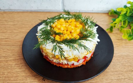 Салат «Любаня» на Новый год: легко, быстро и красиво