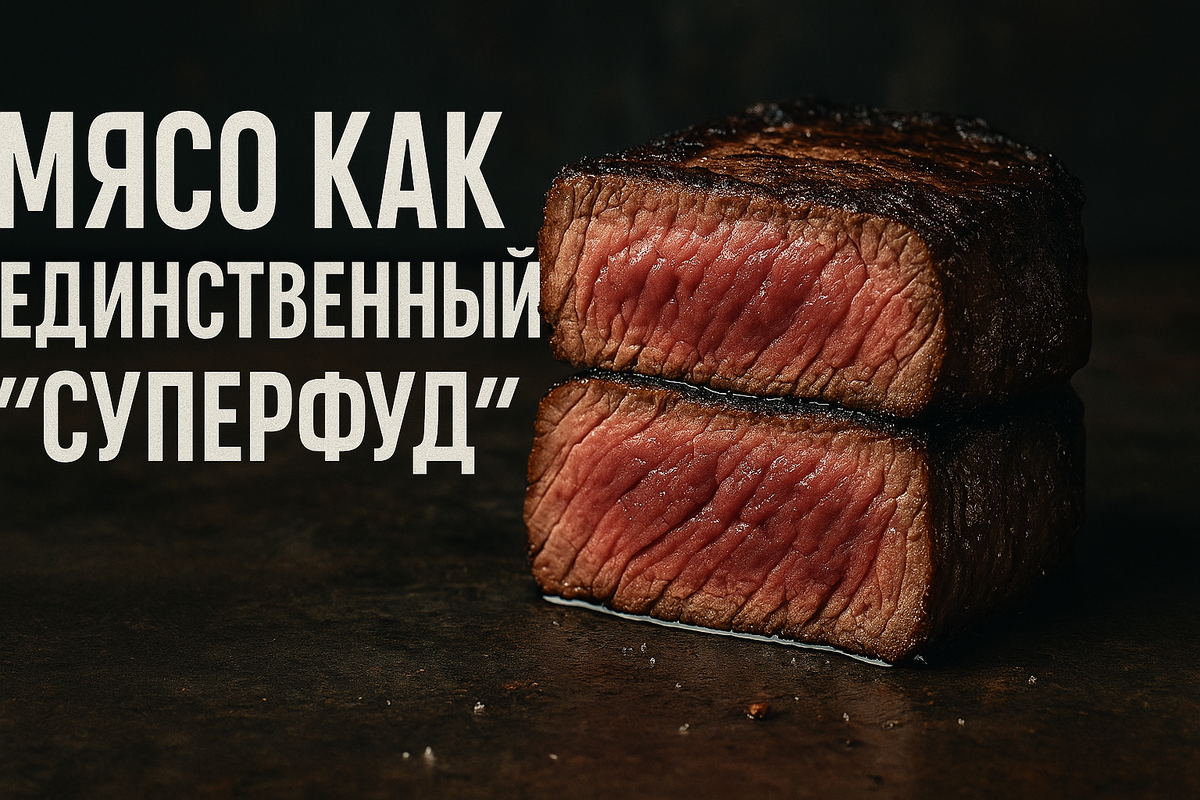 Мясо как единственный "суперфуд": Полное превосходство над растительной пищей.