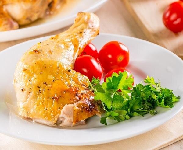 Восхитительная запеченная курица с имбирем и медом