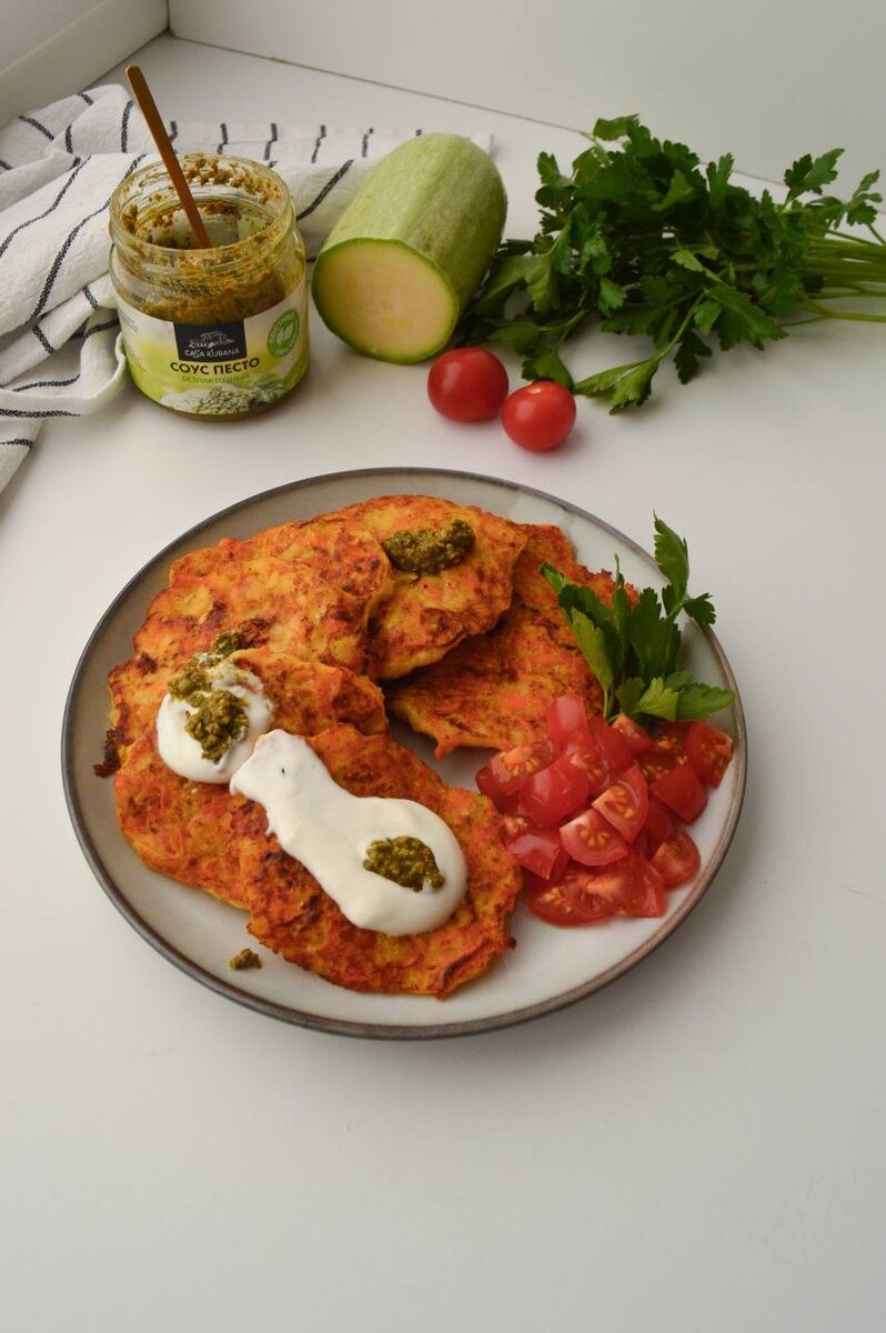 Необычные овощные оладушки для вашего стола