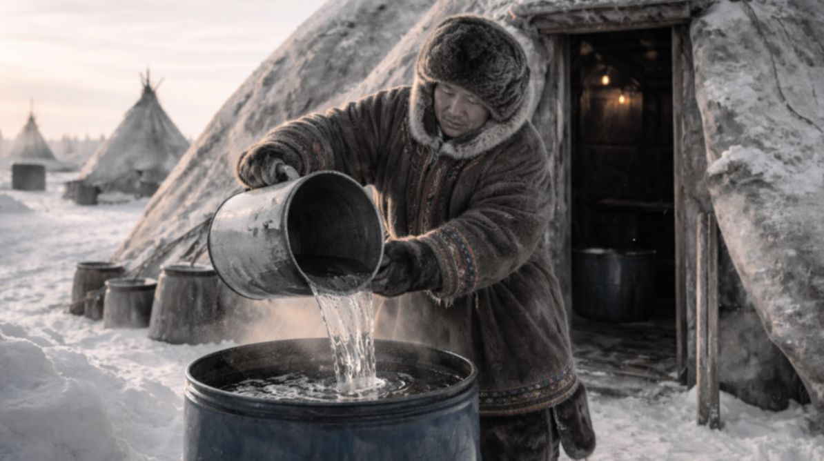 Почему северяне оставляют воду на морозе для очищения?