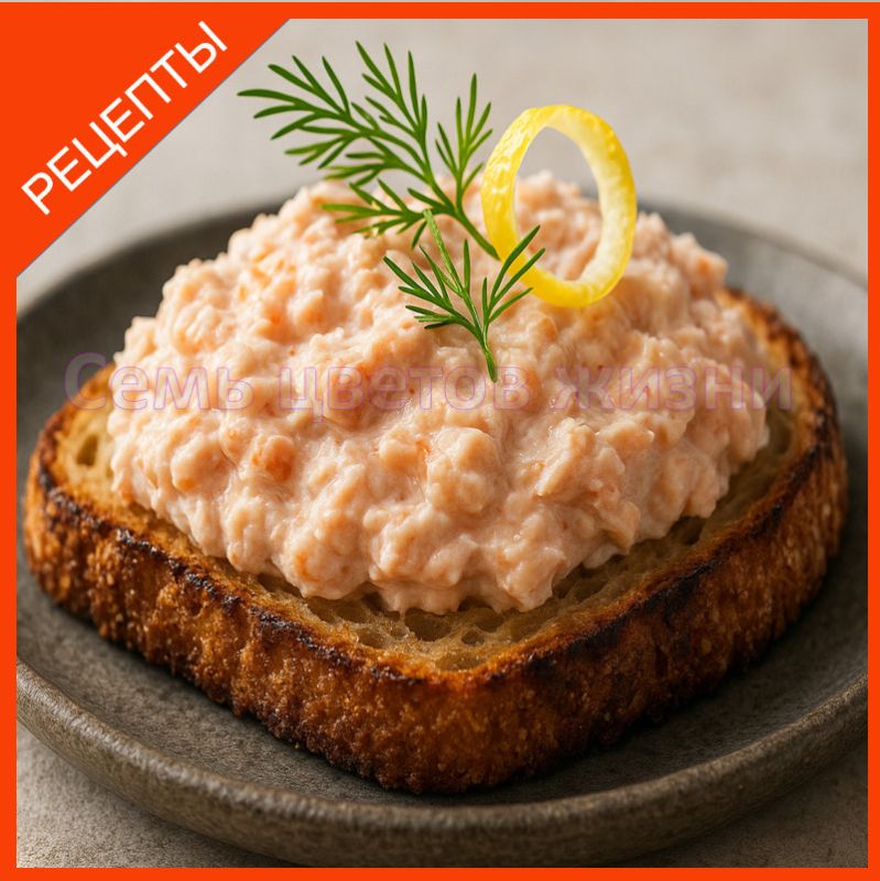 Крем-фиш из копчёного лосося: нежная рыбная намазка за 10 минут