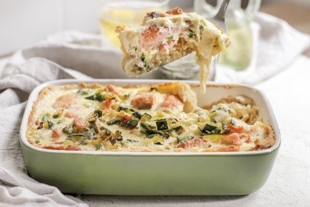 Киш с форелью и цукинни: кулинарное искусство, достойное гурманов