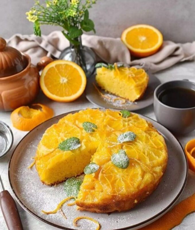Нежный апельсиновый пирог с кукурузной мукой: как порадовать близких