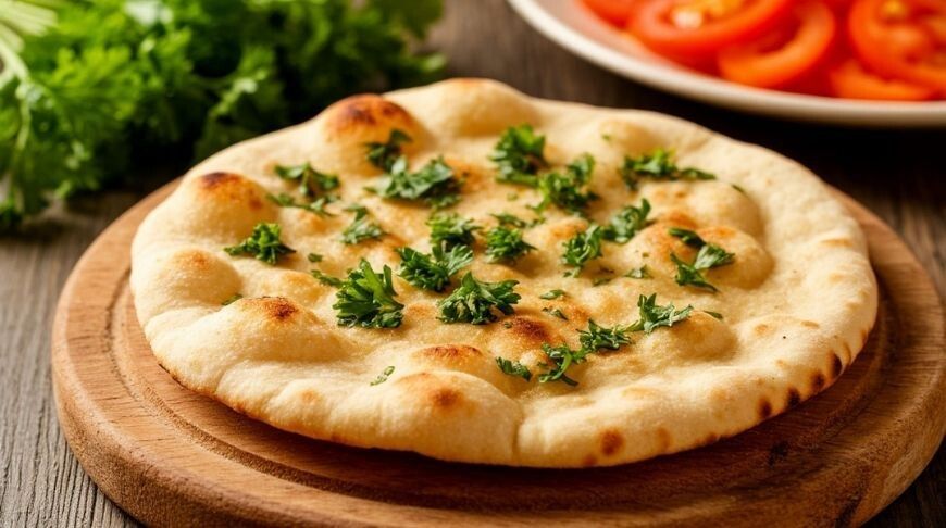 Чесночный наан на сковороде: простой способ добиться ресторанного вкуса дома
